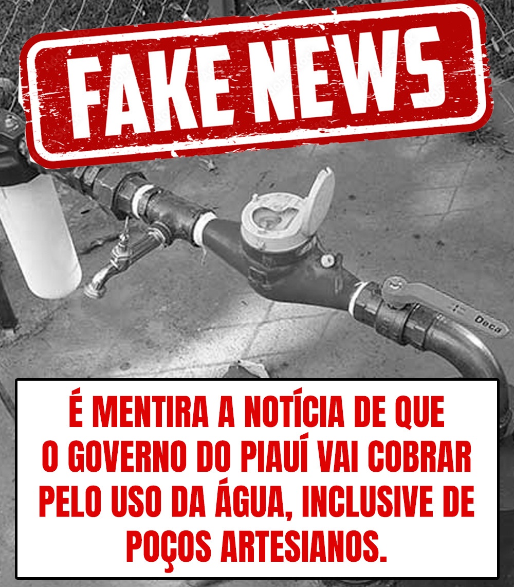 Governo do Piauí nega cobrança de taxa para uso de água de poços