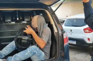 Homem com mandado de prisão por pensão alimentícia é preso pela PRF na BR-316 (Foto: Repórter 12/Conecta Piauí)