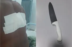 Homem é preso após tentar matar o próprio pai com facada no Piauí (Foto: Reprodução)
