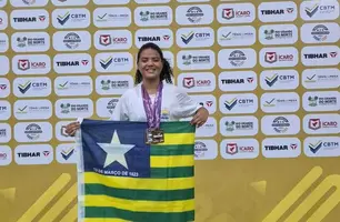 Jovem atleta piauiense se destaca na Taça Brasil de Tênis de Mesa (Foto: Reprodução/Ascom Seduc)