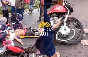Motociclista morre após colidir na traseira de caminhão na BR-316, em Teresina (Foto: Reprodução)