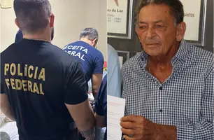 PF deflagra operação contra desvio de recursos em Picos na gestão de Gil Paraibano (Foto: Reprodução PF e Isael Pereira/Prefeitura de Picos)