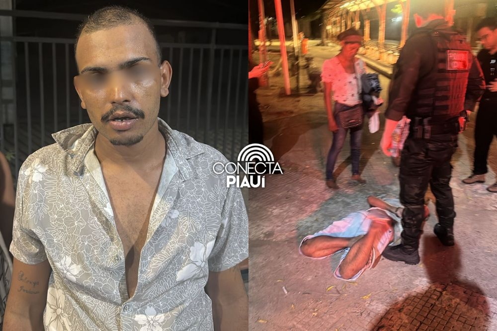 Polícia impede assalto no Centro de Teresina e prende suspeito armado com faca