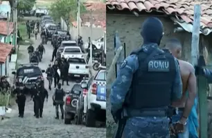 Polícia prende cinco e apreende drogas durante operação na zona Sul de Teresina (Foto: Reprodução/TV Meio)
