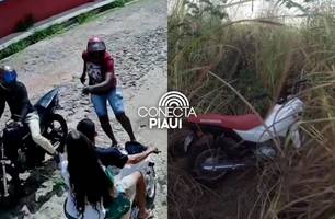 Polícia recupera duas motos roubadas após assalto na zona Sul de Teresina (Foto: Repórter 12/Conecta Piauí)