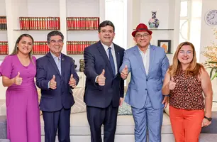 Prefeito Abdoral se reúne com Rafael Fonteles e trata do Festival Cultural dos Cocais (Foto: Assessoria)