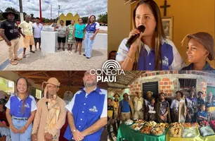 Prefeitura de Cocal de Telha inaugura Praça da Igreja na comunidade Sambaibinha (Foto: Reprodução)