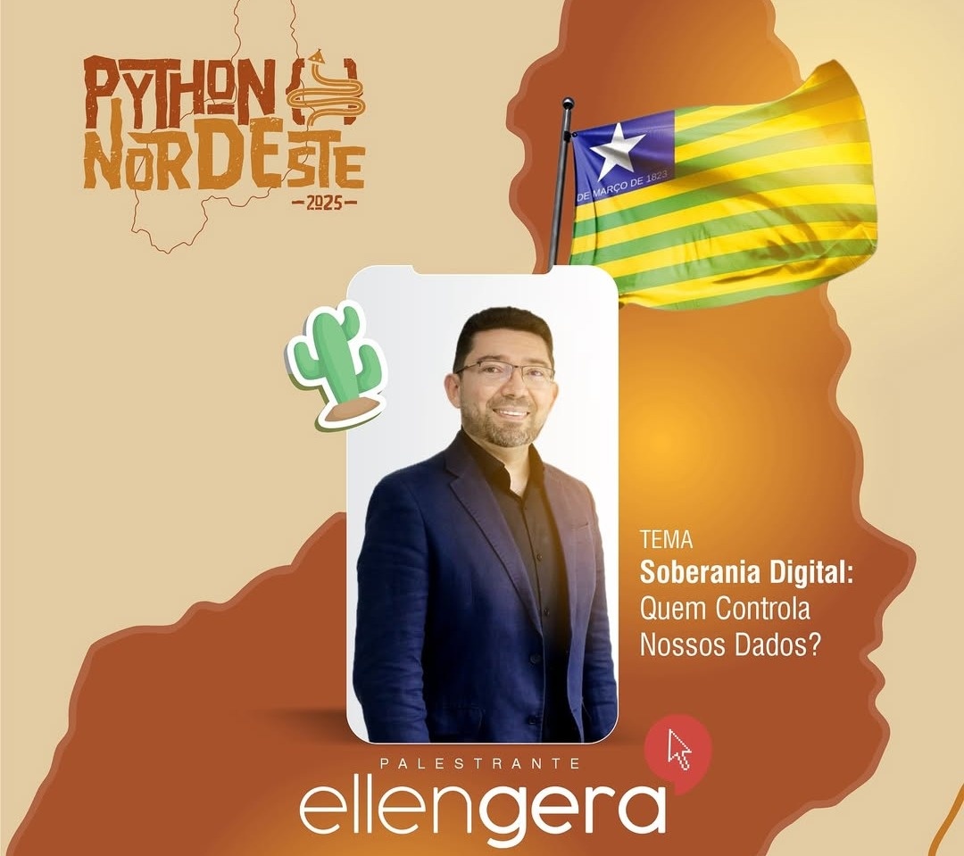 Presidente da Etipi debate soberania digital durante a Python Nordeste 2025 em Teresina