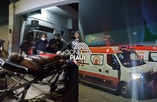 Preso surta, ataca policial com fezes e é contido na Central de Flagrantes (Foto: Repórter 12/Conecta Piauí)