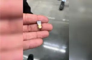 Promotor de vendas é atingido por bala perdida dentro de supermercado em Floriano (Foto: Reprodução)