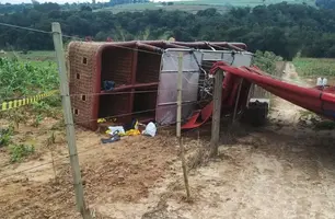 Queda de balão clandestino deixa uma pessoa morta no interior de São Paulo (Foto: Reprodução)