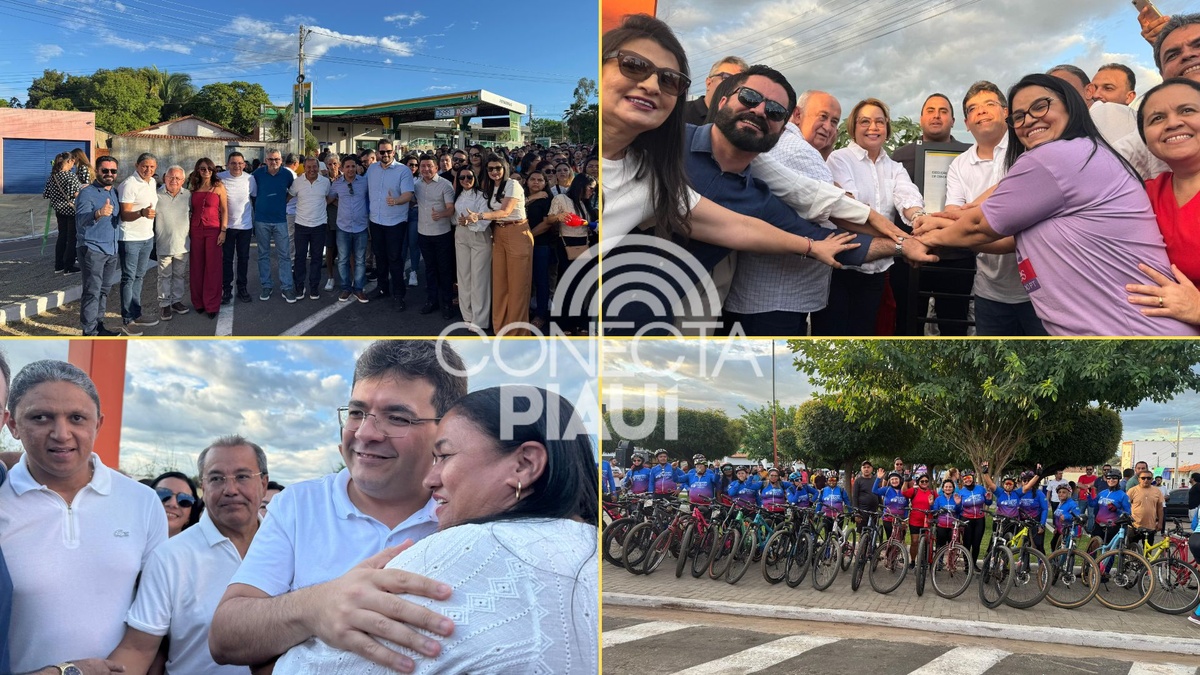 Rafael Fonteles cumpre agenda em Água Branca no aniversário de 71 anos da cidade