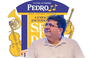 Rafael Fonteles participa da abertura do Festival de Inverno de Pedro II (Foto: Reprodução)