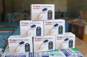 Receita Federal entrega 10 mil oxímetros para hospitais da rede estadual do Piauí (Foto: Ascom Sesapi)