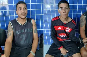 ROCAM apreende moto roubada e prende dois suspeitos por receptação Parnaíba (Foto: Reprodução)