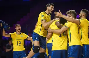 Seleção brasileira assume liderança da Liga das Nações de Vôlei (Foto: Divulgação/FIVB)