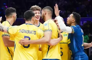 Seleção Brasileira de vôlei supera Ucrânia em jogo emocionante pela Liga das Nações (Foto: Reprodução/Redes Sociais)