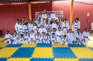 Timon realiza primeira outorga de faixas do projeto de judô da Guarda Municipal (Foto: Reprodução)