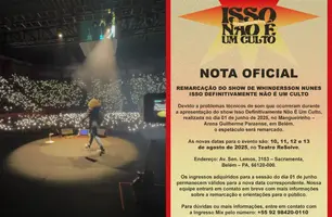 Whindersson Nunes remarca show em Belém após problema técnico de som (Foto: Reprodução/Instagram)