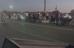 Acidente na ponte do Poty Velho pode ter deixado vítima fatal em Teresina (Foto: Reprodução/Redes sociais)