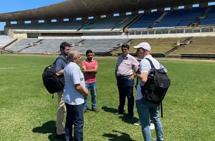 Albertão recebe visita técnica da CBF com foco na revitalização do estádio (Foto: Ascom Secepi)