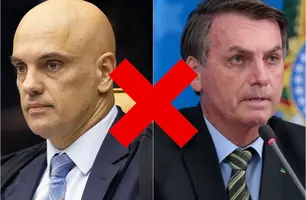 Alexandre de Moraes e Bolsonaro (Foto: Rosinei Coutinho/STF e Rosinei Coutinho/STF)