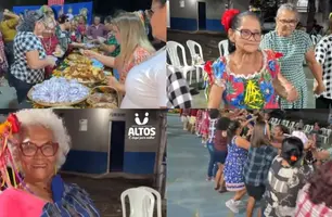 Arraiá dos idosos anima Altos (Foto: Reprodução-redes sociais)