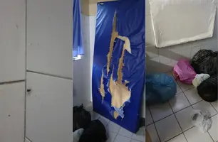 Baratas na UPA do Satélite escancaram o descaso com a saúde pública de Teresina (Foto: Reprodução)