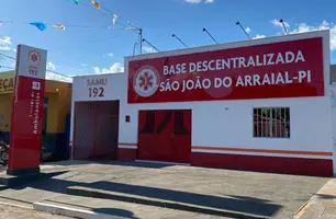Base descentralizada do SAMU em São João do Arraial (Foto: Reprodução)