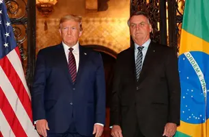 Bolsonaro e Donald Trump (Foto: Reprodução/Alan Santos/ PR)