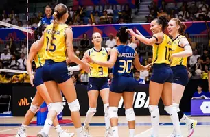 Brasil supera França por 3 sets a 2 na Liga das Nações de Vôlei (Foto: Reprodução)