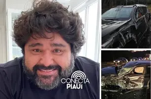 Cantor Fabiano, da dupla com César Menotti, capota carro em Juiz de Fora (Foto: Reprodução)