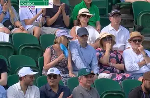 Ciro Nogueira vai a Wimbledon enquanto cumpre 'missão oficial' em Portugal (Foto: Reprodução / ESPN)