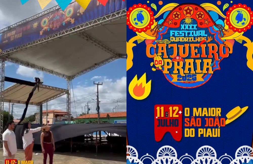 Confira os preparativos para dois dias de festa junina em Cajueiro da Praia