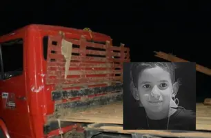 Criança de 8 anos morre em acidente com caminhão dirigido por pai em Isaias Coelho (Foto: Reprodução)