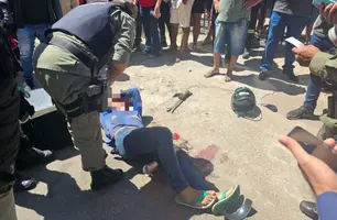 Criminoso é baleado e comparsa espancado após tentativa de assalto em Teresina (Foto: Reprodução)