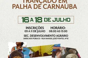 Esperantina oferece curso gratuito de trançado em palha de carnaúba (Foto: Reprodução)