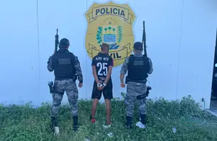 Foragido da Central de Flagrantes é recapturado após perseguição em Parnaíba (Foto: Reprodução)