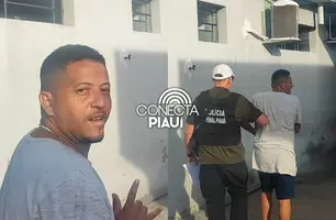 Foragido do sistema prisional de Altos é recapturado no Centro de Teresina (Foto: Repórter 12/Conecta Piauí)