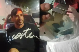 Fugitivo com dois mandados em aberto é preso após perseguição em Teresina (Foto: Repórter 12/Conecta Piauí)