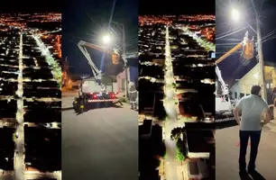 FUMIP moderniza iluminação pública do Bairro São José (Foto: CCOM)