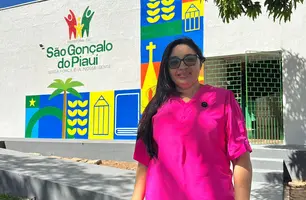 Gerlane Cabral visita obras do novo Centro Administrativo de São Gonçalo do Piauí (Foto: Reprodução)