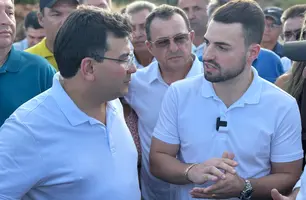 Governador entrega praça, estrada e grupamento da PM no município de Aroazes (Foto: Conecta Piauí)