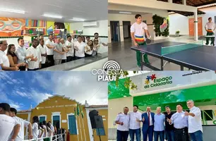 Governador inaugura escola, Espaço da Cidadania e asfalto em Altos (Foto: Conecta Piauí)