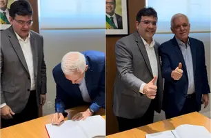 Governador Rafael Fonteles e Themístocles Filho (Foto: Reprodução)