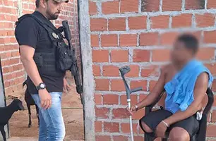 Homem com extensa ficha criminal e deficiência física é preso em Teresina (Foto: Reprodução/whatsapp)