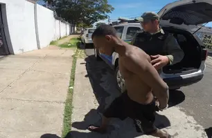 Homem com passagens por roubo é preso por furtar fiação de carretas em Teresina (Foto: Repórter 12/Conecta Piauí)