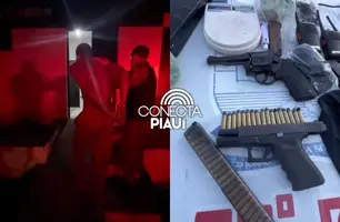 Homem é preso com drogas, armas e munições na zona rural de Campo Largo do Piauí (Foto: Reprodução)