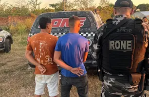 Homem é preso por tráfico de drogas durante patrulhamento na zona Sul de Teresina (Foto: Divulgação/PMPI/Ascom)
