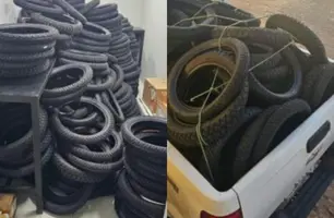 IMEPI realiza apreensão de pneus irregulares em Piripiri (Foto: Reprodução/IMEPI)